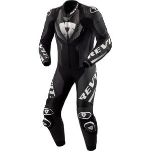 Costum de motocicletă Revit Hyperspeed 3 dintr-o bucată, negru-alb