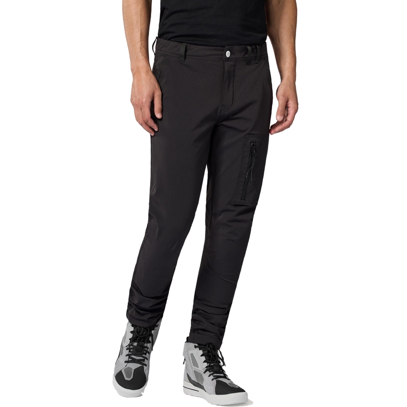 Pantaloni motocicletă Revit Chino Terry Skinny negri