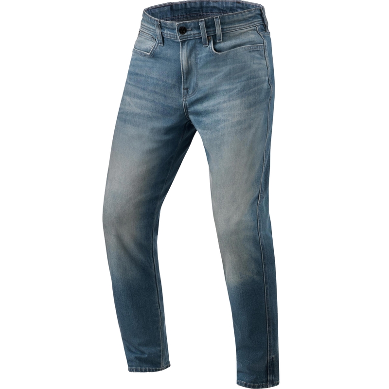 Blugi motocicletă Revit Keegan Tapered Extra Cropped, albastru mediu