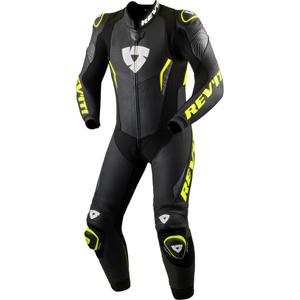 Costum de motocicletă Revit Argon 3 negru-galben fluo