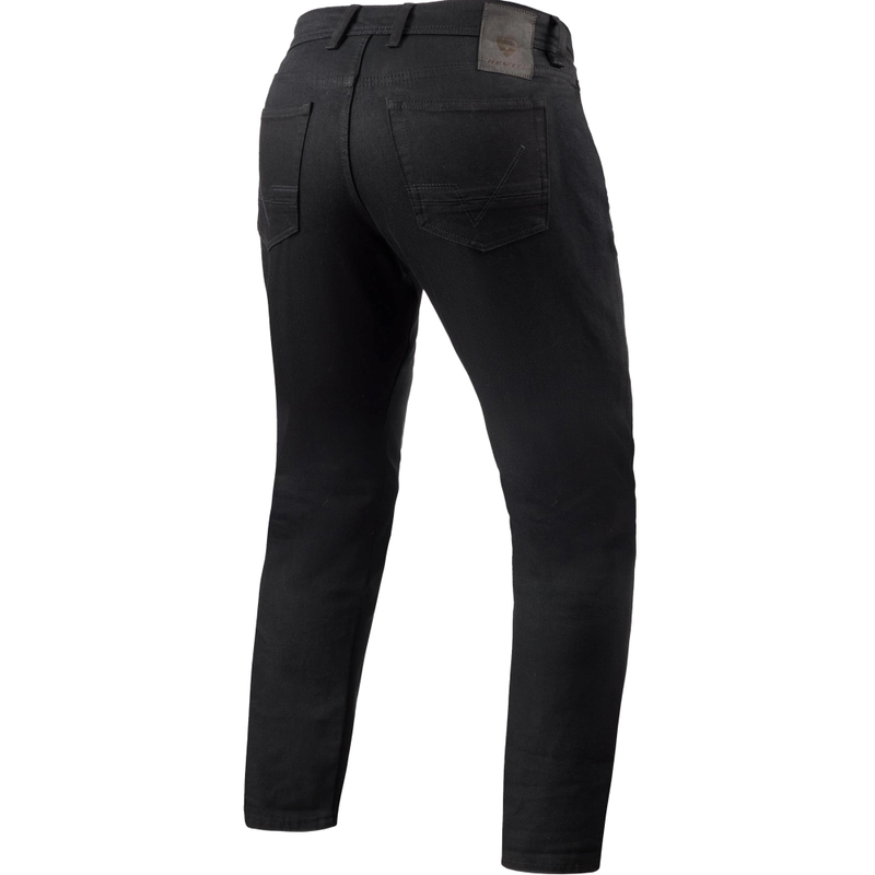 Blugi motociclisți Revit Keegan Tapered Cropped negri