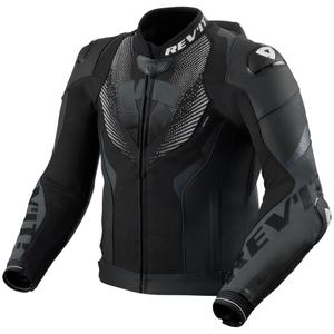 Geacă de piele pentru motocicletă Revit Hyperspeed 3 PRO negru-antracit