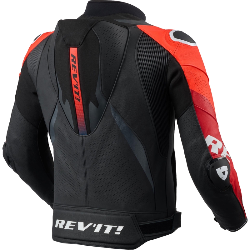 Geacă de piele pentru motocicletă Revit Hyperspeed 3 PRO negru-roșu