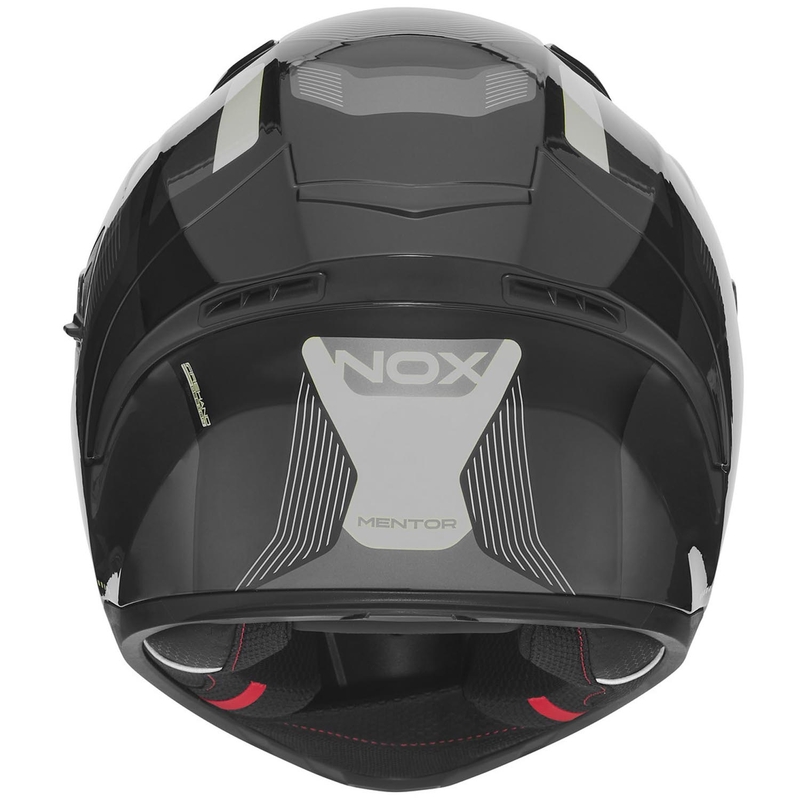 Cască integrală pentru motocicletă NOX N402 Mentor negru-argintiu