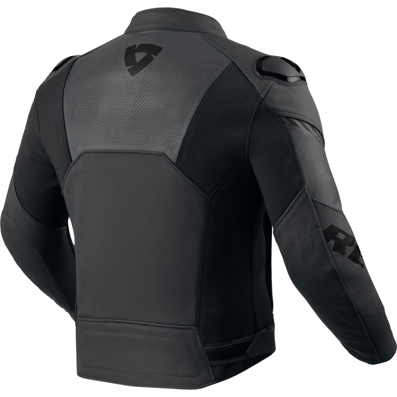 Geacă de piele pentru motocicletă Revit Argon 3 negru-antracit