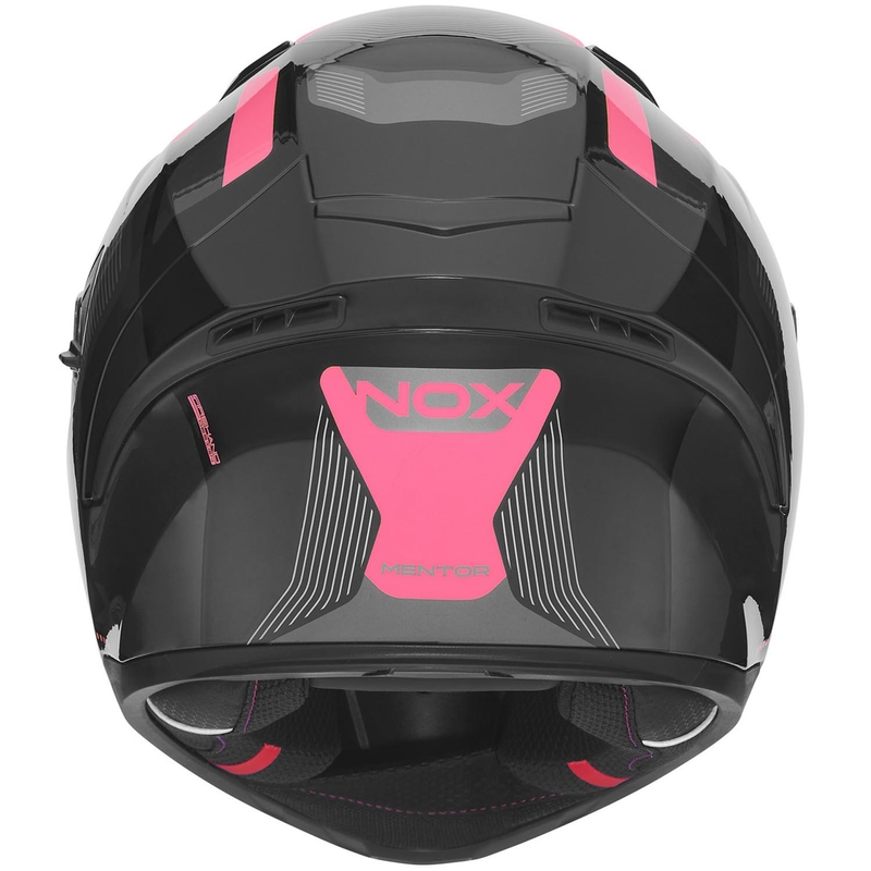 Cască integrală pentru motocicletă NOX N402 Mentor negru-roz