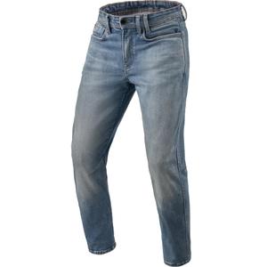 Blugi motociclisți Revit Detroit 3 Tapered Extra Cropped - Albastru mediu vintage
