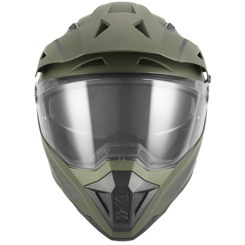 Cască de motocicletă enduro NOX N350 verde kaki