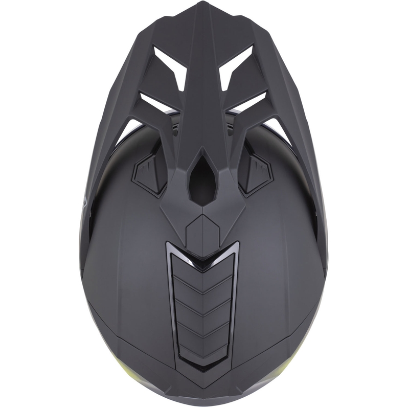 Cască de motocicletă enduro ZED XD1 negru mat-galben fluo
