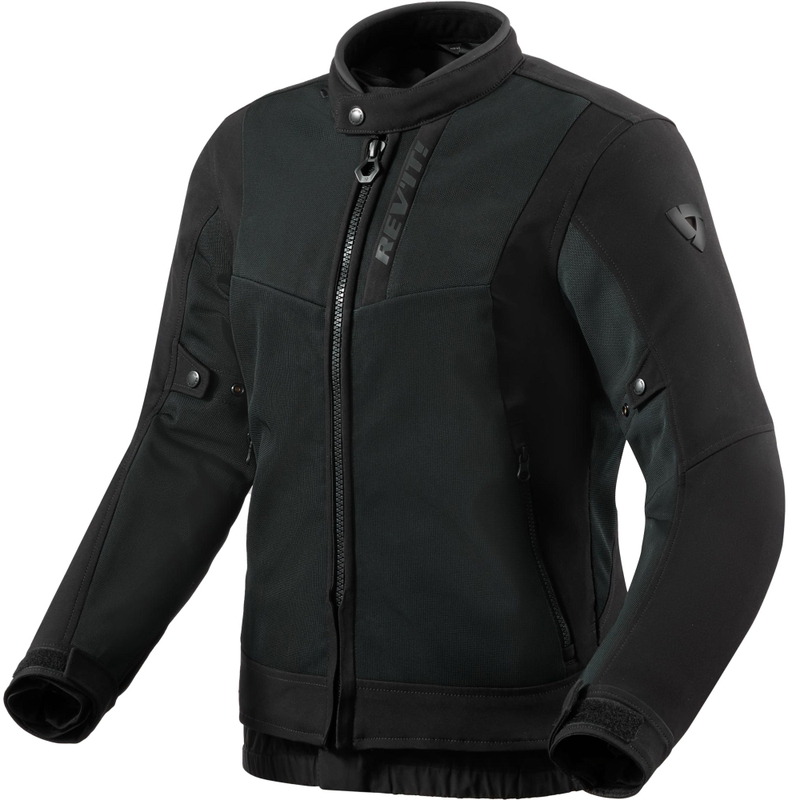 Jachetă de motocicletă Revit Highcrest pentru femei, neagră