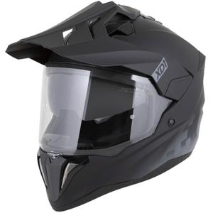 Cască de motocicletă Enduro ZED XD1 negru mat-gri închis