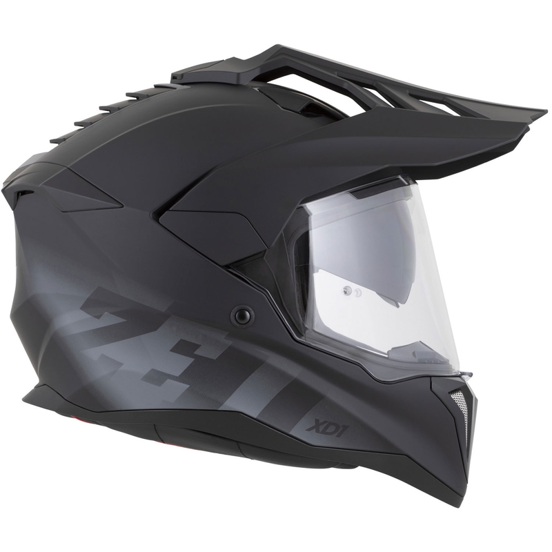 Cască de motocicletă Enduro ZED XD1 negru mat-gri închis