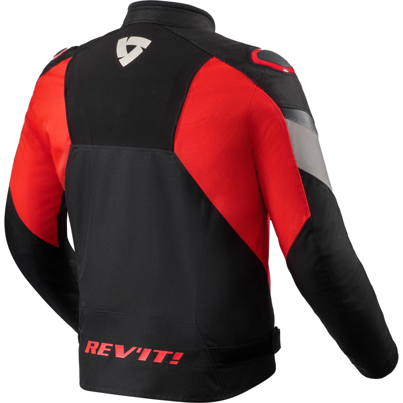 Geacă de motocicletă Revit Control H2O negru-roșu