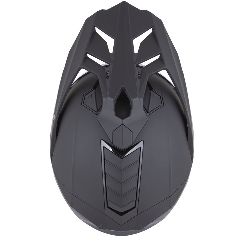 Cască de motocicletă Enduro ZED XD1 negru mat-verde închis