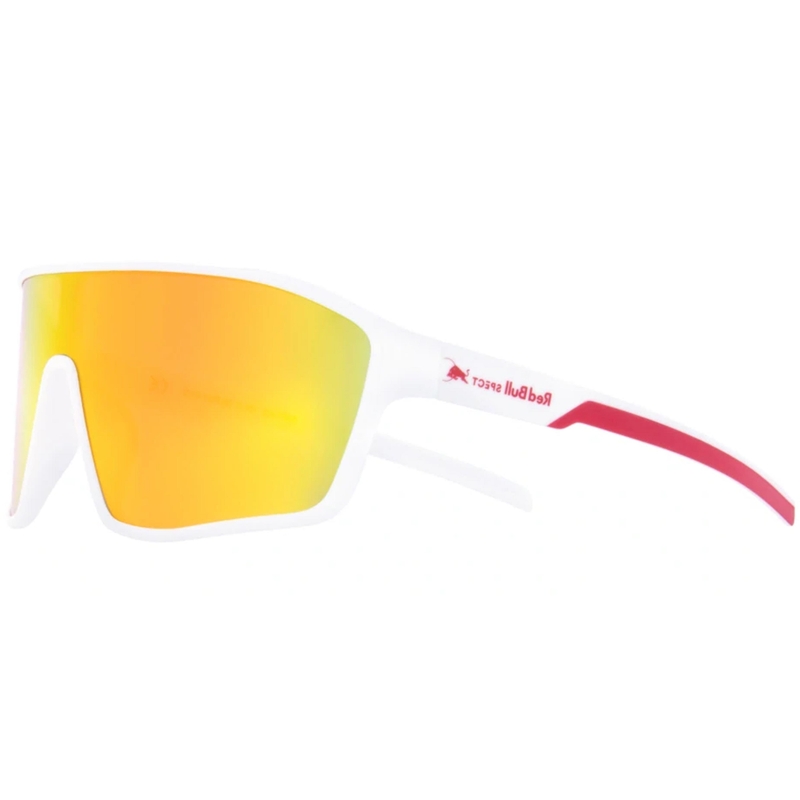 Ochelari de soare Red Bull Spect Daft albi cu lentile roșu-portocaliu