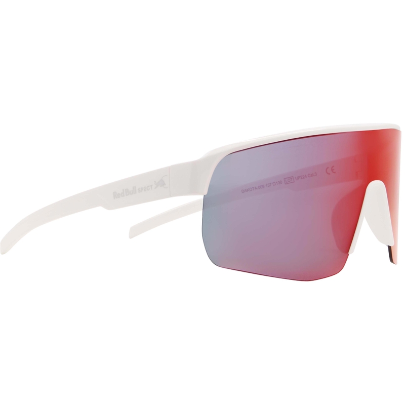 Ochelari de soare Red Bull Spect Dakota albi cu lentile albastru-roșii