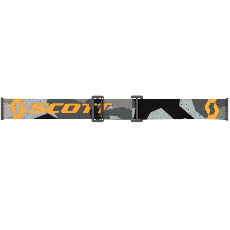 Ochelari de motocross SCOTT Fury CH camo gri-galben cu plexiglas oglindit argintiu