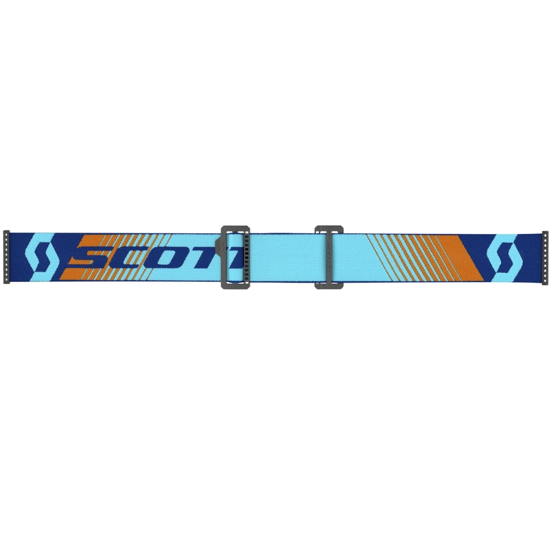 Ochelari motocross SCOTT Fury WFS albastru-portocaliu cu plexiglas transparent