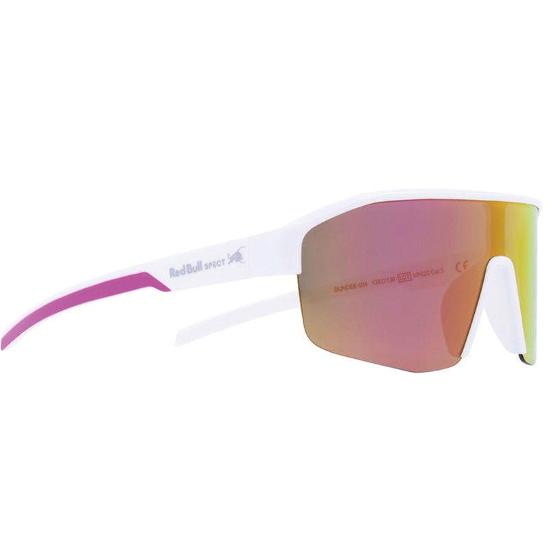 Ochelari de soare Red Bull Spect Dundee albi cu lentile roșu-galbene