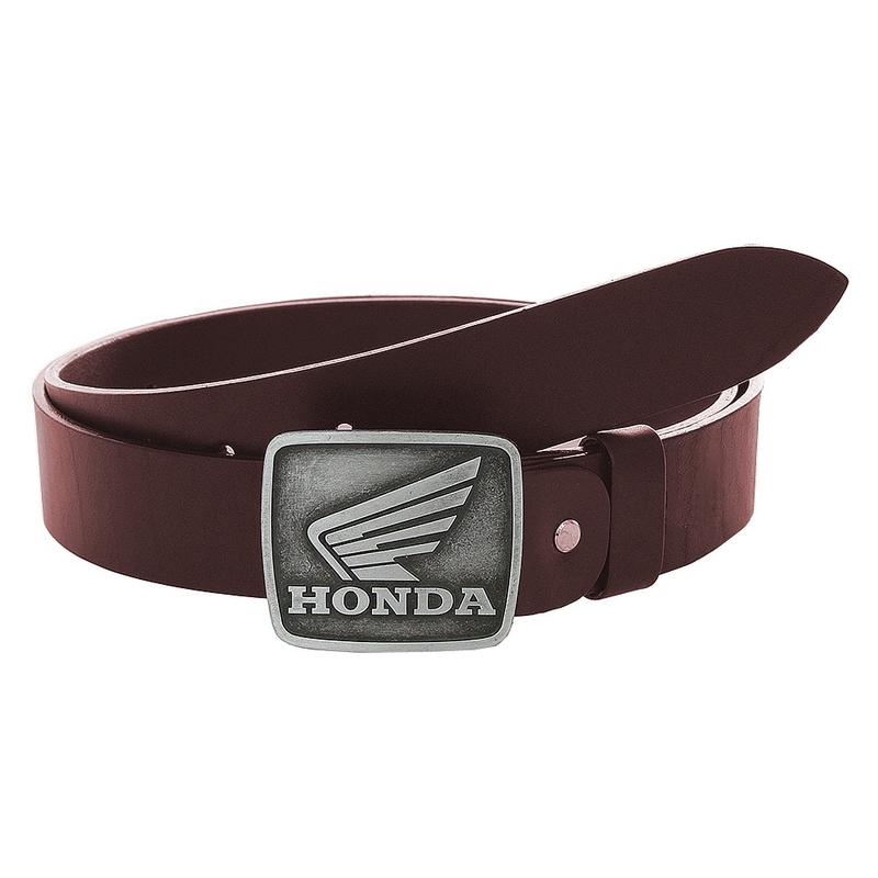 Curea moto din piele cu cataramă Honda maro