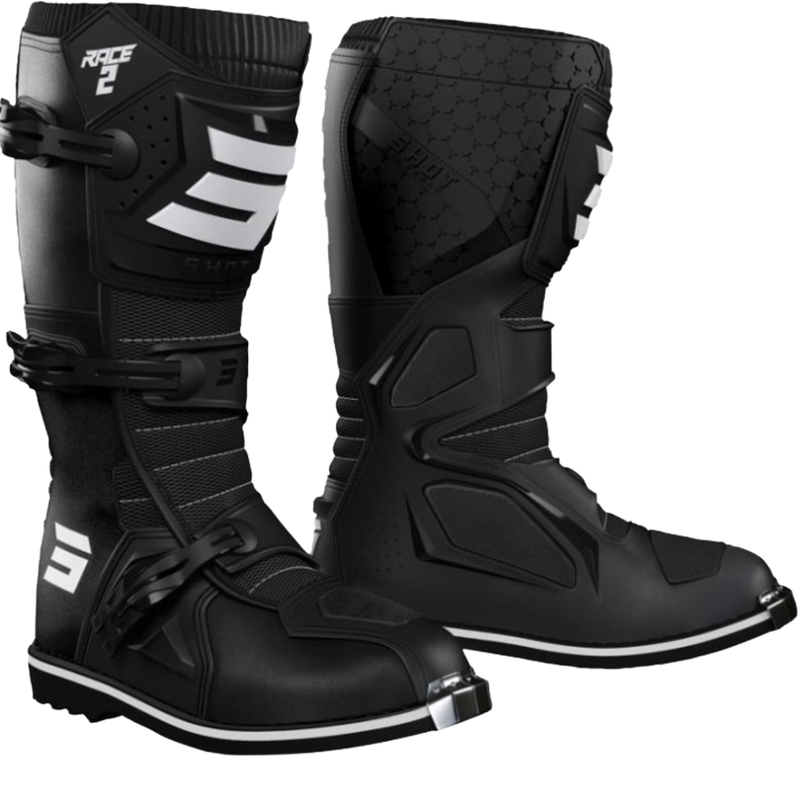Cizme de motocicletă pentru copii Shot Race 2 Black