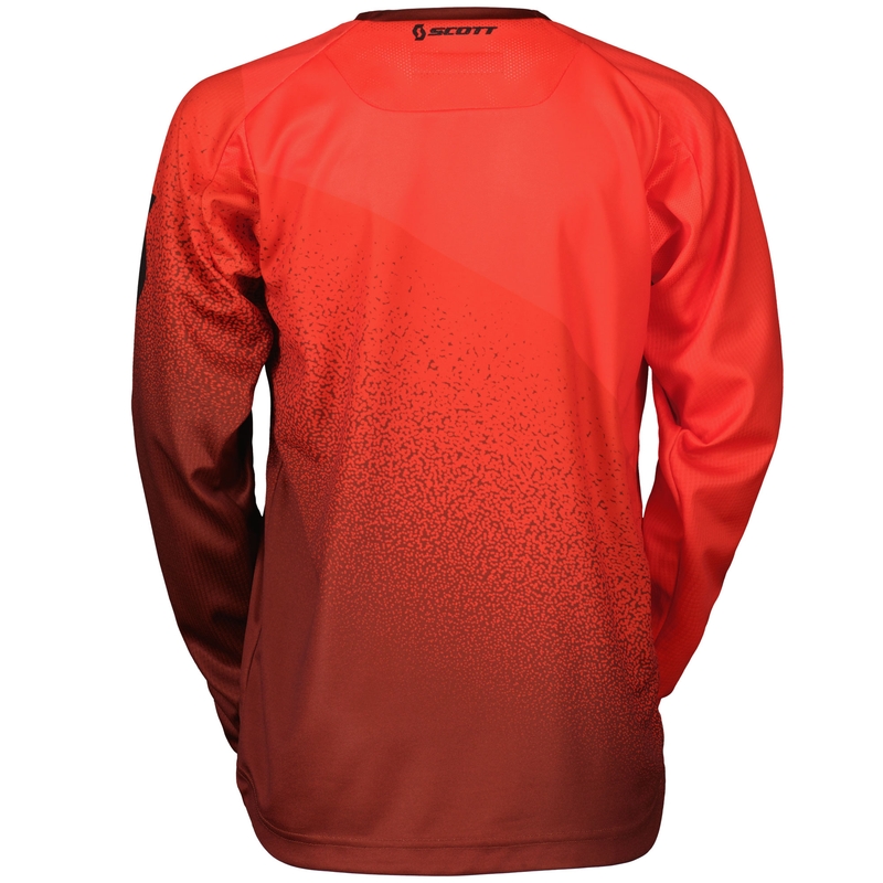 Tricou motocross SCOTT 350 DIRT EVO roșu-negru