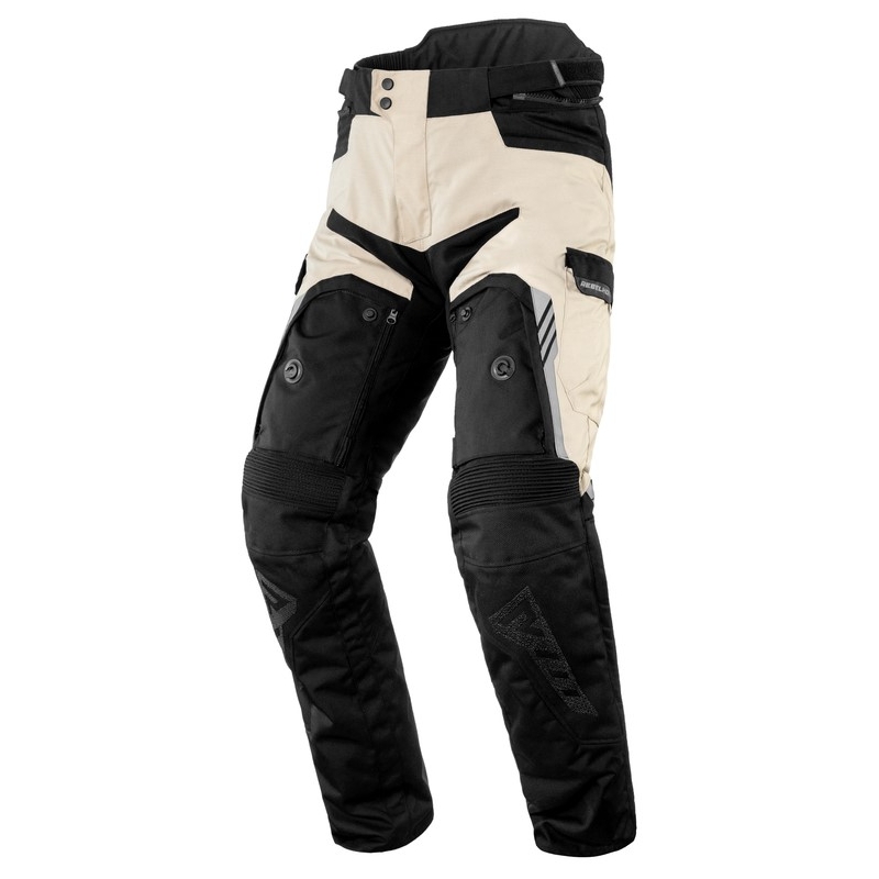 Rebelhorn Patrol Patrol Pantaloni pentru motociclete Negru, Gri nisip