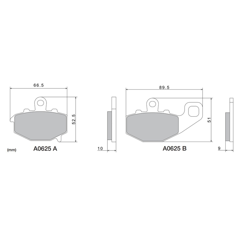 Plăcuțe de frână NISSIN semi-metalice M501-407 2 buc.
