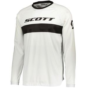 Tricou motocross SCOTT 350 SWAP EVO negru-alb
