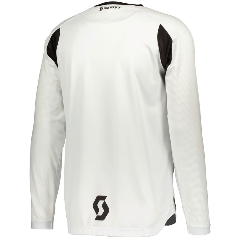 Tricou motocross SCOTT 350 SWAP EVO negru-alb