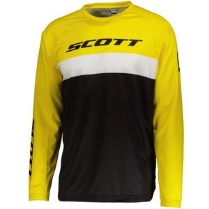 Tricou motocross SCOTT 350 SWAP EVO negru-galben