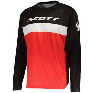 Tricou motocross SCOTT 350 SWAP EVO roșu-negru