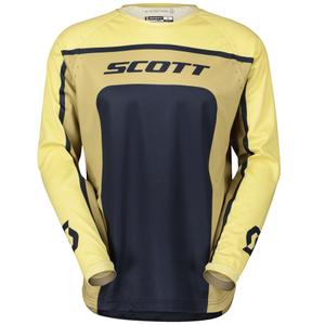 Tricou motocross SCOTT 350 TRACK EVO bej-albastru