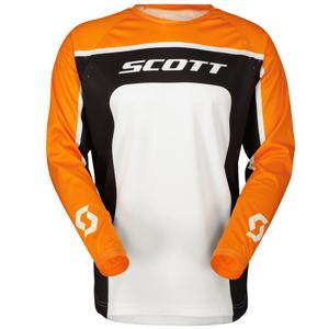 Tricou motocross SCOTT 350 TRACK EVO negru-roșu
