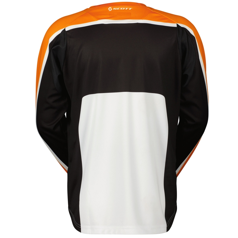 Tricou motocross SCOTT 350 TRACK EVO negru-roșu
