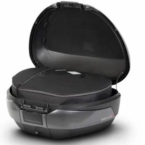 Top case SHAD SH48 D0B48406R New Titanium with backrest, carbon cover and PREMIUM SMART lock