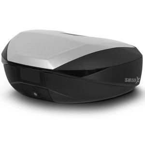 Top case SHAD SH59X D0B59200 negru cu capac de aluminiu (expandable concept) with PREMIUM SMART lock