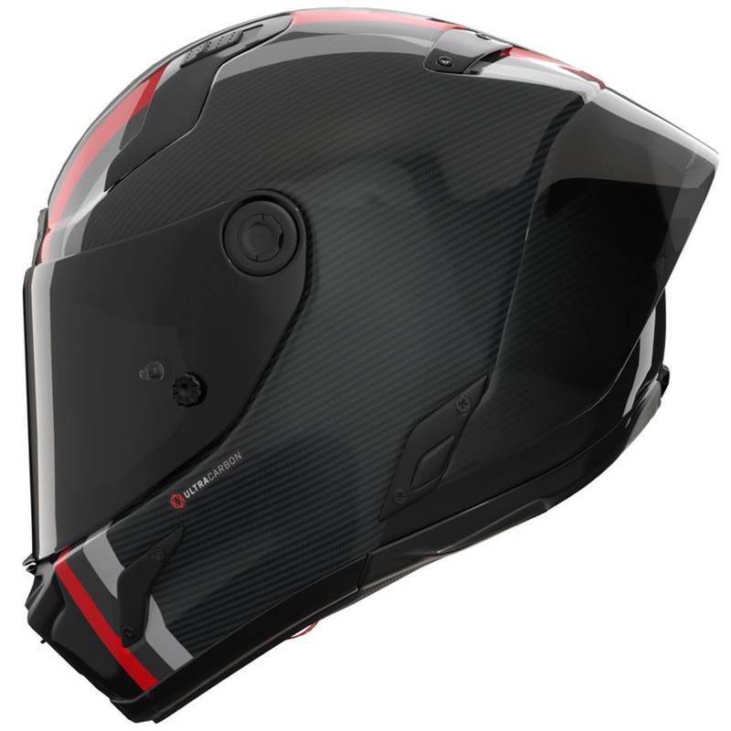 Cască integrală pentru motocicletă Nolan X-804 RS Ultra Carbon Gemini 364 gri-negru-roșu-antracit lucios