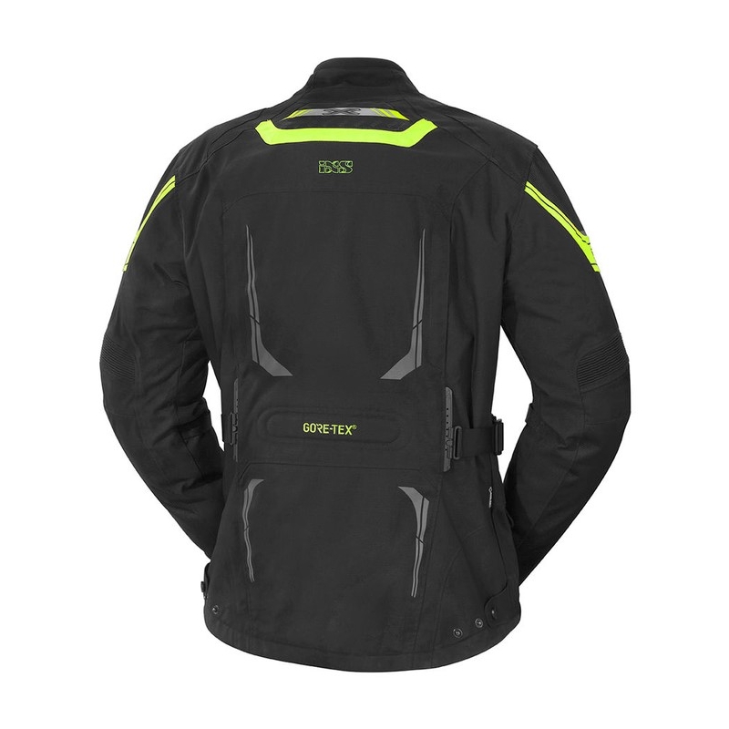 Jachetă de motocicletă iXS Montgomery Black-Fluo Yellow pentru femei