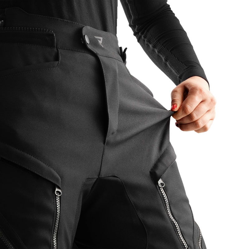 Pantaloni de motocicletă extensibili pentru femei Rebelhorn Hardy 3.0 negri