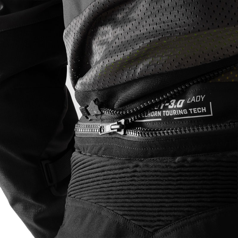 Pantaloni de motocicletă crop pentru femei Rebelhorn Hardy 3.0 negri
