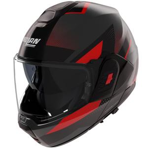 Cască de motocicletă pliabilă Nolan N120-1 Ciclone 364 gri-negru-roșu