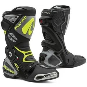 Forma Ice Pro cizme de motocicletă negru-gri-galben-fluo galben