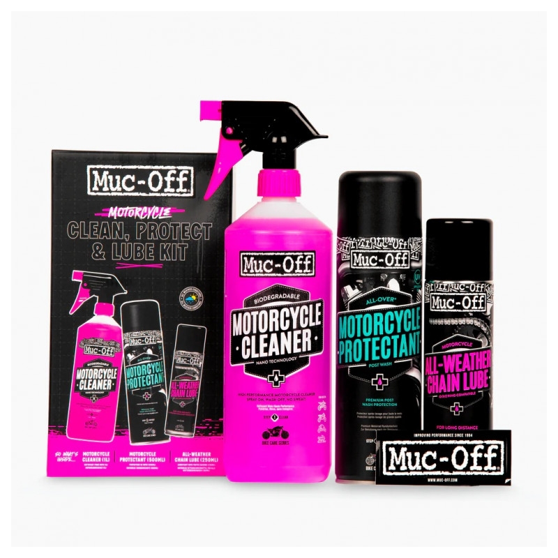 Motorcycle Clean Protect Lube Kit MUC-OFF