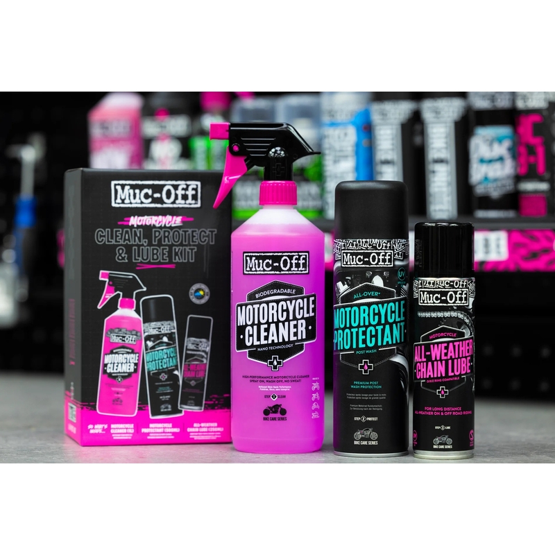 Motorcycle Clean Protect Lube Kit MUC-OFF