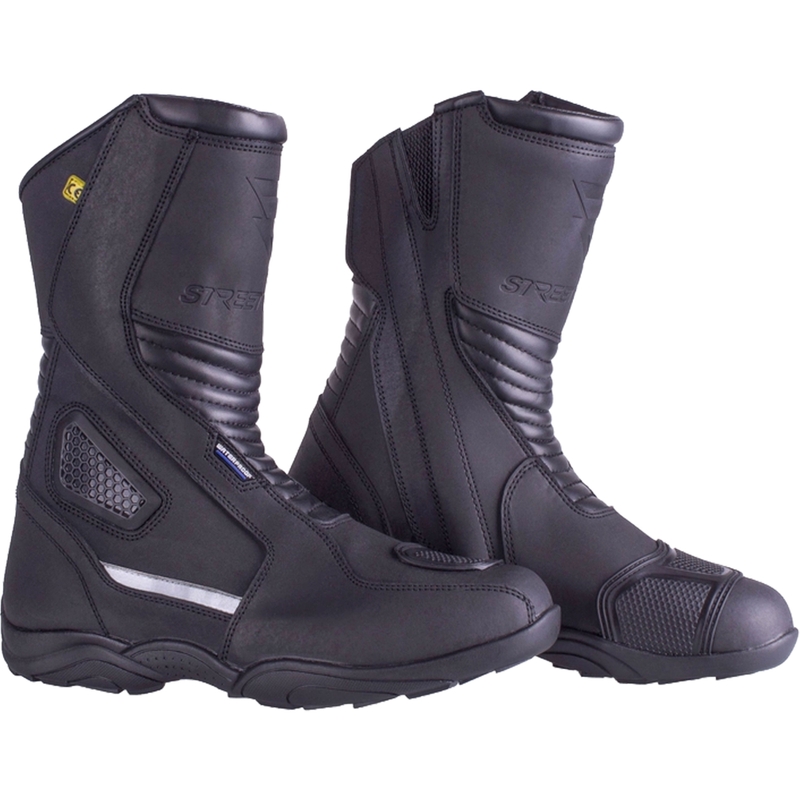 Ghete motociclete Street Racer Mevric negre 2 - calitatea a II-a - II. calitate - II. calitate