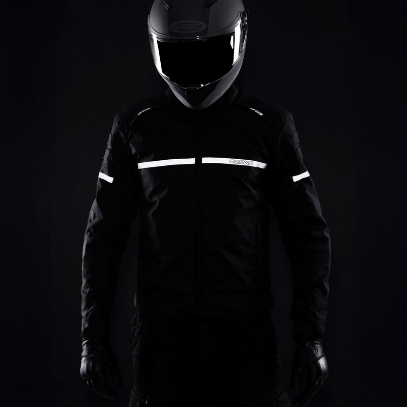 Geacă de motocicletă Ozone Rider neagră