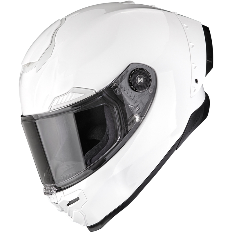 Cască integrală pentru motocicletă Scorpion EXO-RACE Air Solid FIM2, albă