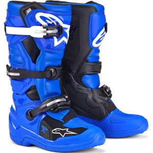 Ghete motociclete copii Alpinestars Tech 7 S albastru-alb-negru