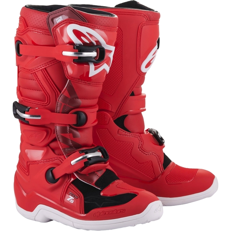 Ghete moto pentru copii Alpinestars Tech 7 S, roșii